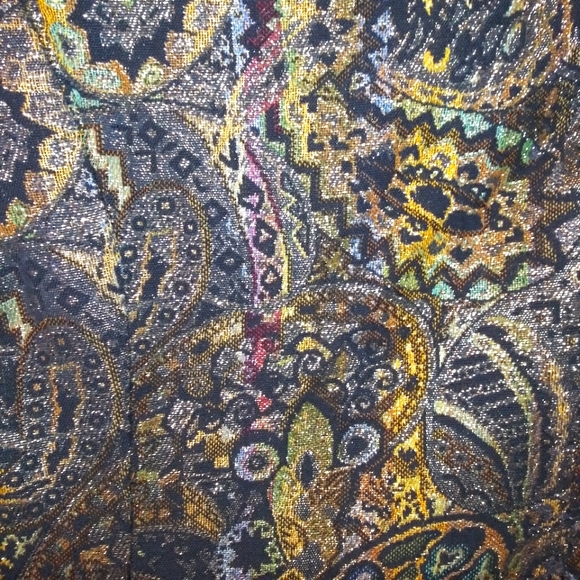 Vintage 1980's Sparkly Gold Brocade Medieval/Steampunk Style Jacket - Picture 6 of 10